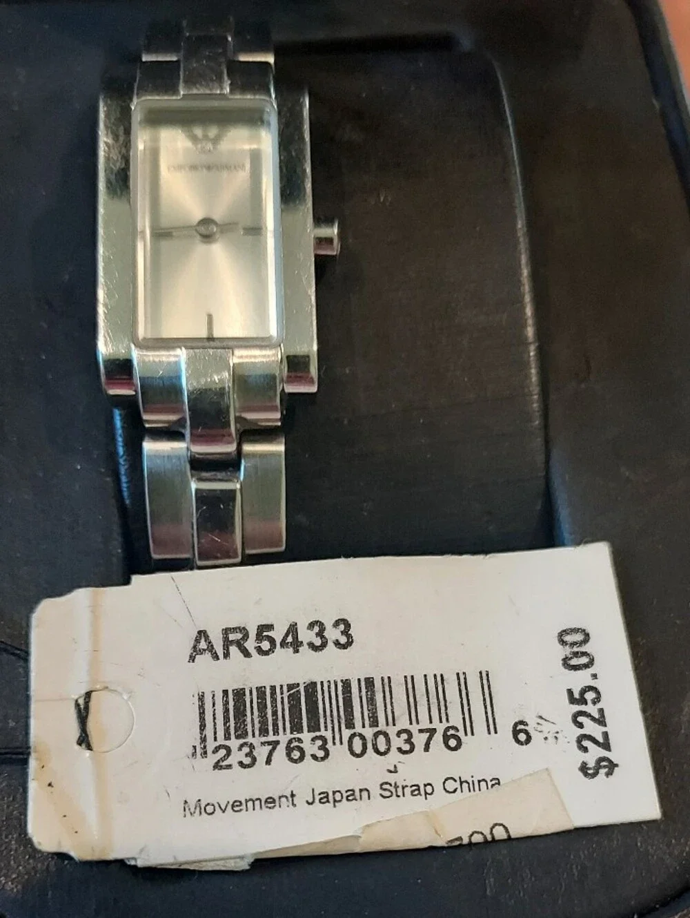 Emporio Armani AR5433 Silver Stainless Steel Quartz Watch With Box